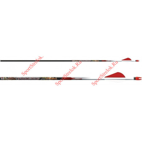 Стрелы Easton CARBON BLOODLINE 400 RED H NOCK AND HP INSERT 2" BLAZER VANES 6/PK